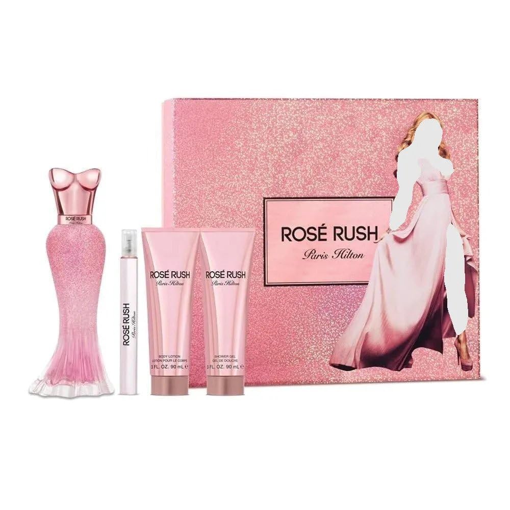 ROSE RUSH Paris Hilton セット Amazon.com : Paris Hilton Rose Rush 4 Pieces Gift Set for Women